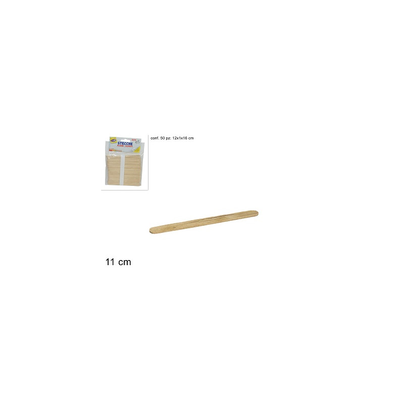 Stecca legno Naturale (cf. 50 pz)
