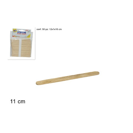 Stecca legno Naturale (cf. 50 pz)