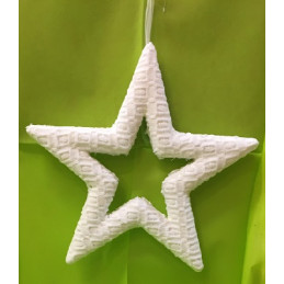 Stella Bianca con merletto 42 cm