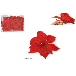 Stella di Natale con pinzetta 20 cm