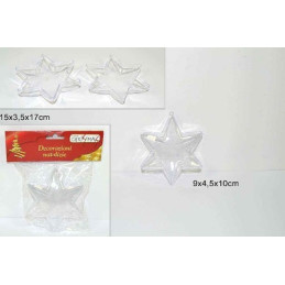 STELLA in Plastica Trasparente 10 cm