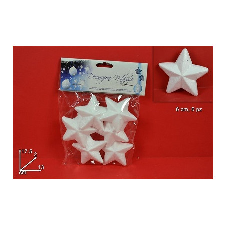STELLA in polistirolo 6 cm (cf. 6 pz)