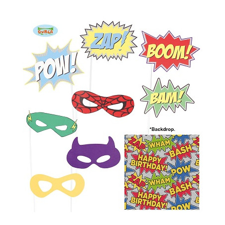 Sticks Foto Comico con Fondo (cf. 9 pz)