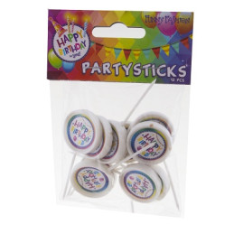 Stuzzichini Party Happy Birthday (cf. 12 pz)