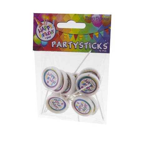 Stuzzichini Party Happy Birthday (cf. 12 pz)