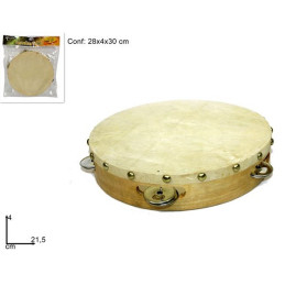 Tamburrella GRANDE in legno 21 cm
