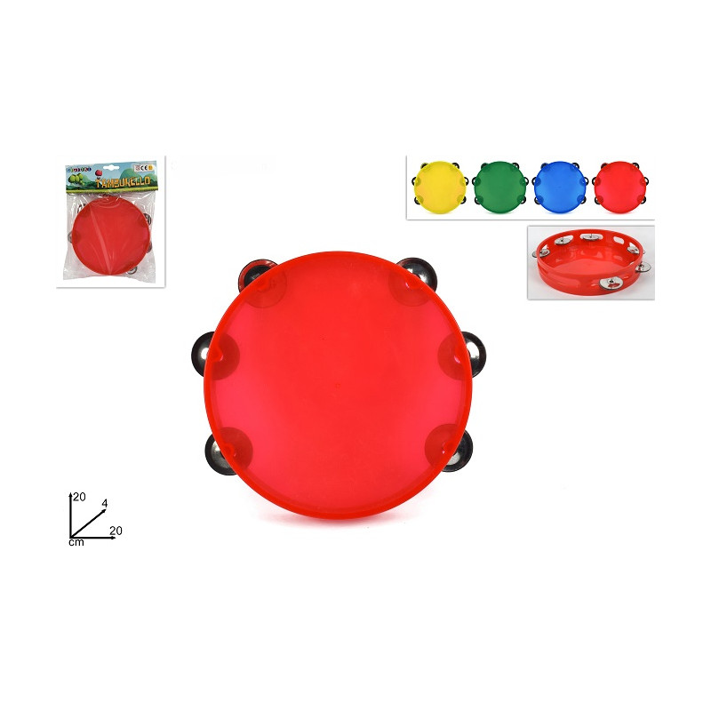 Tamburrella in plastica 20 cm