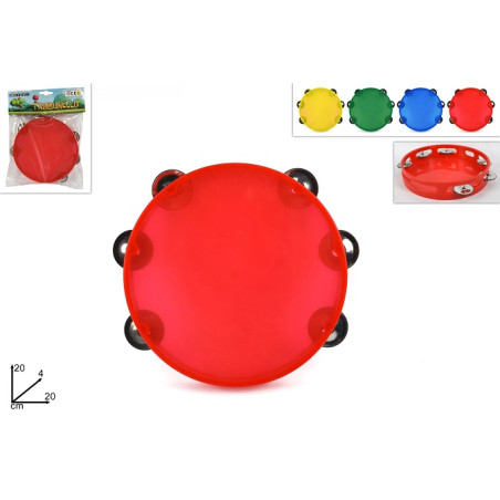 Tamburrella in plastica 20 cm