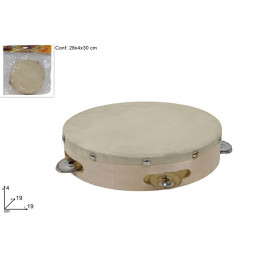 Tamburrella MEDIA in legno 19 cm