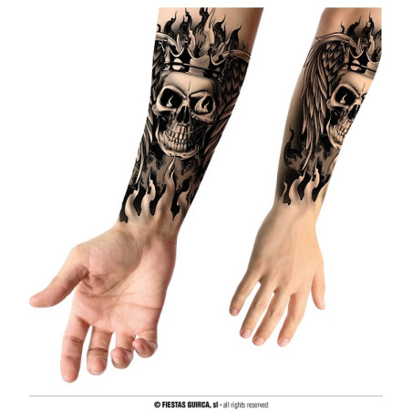 Tatuaggio Teschio 15x30 cm