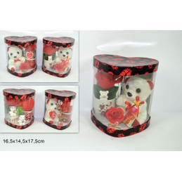 Tazzina con peluche - 4 mod ass