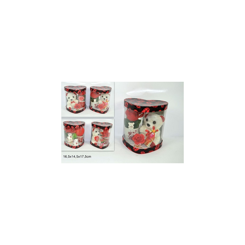 Tazzina con peluche - 4 mod ass