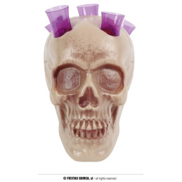 Teschio con 5 bicchierini 20 cm