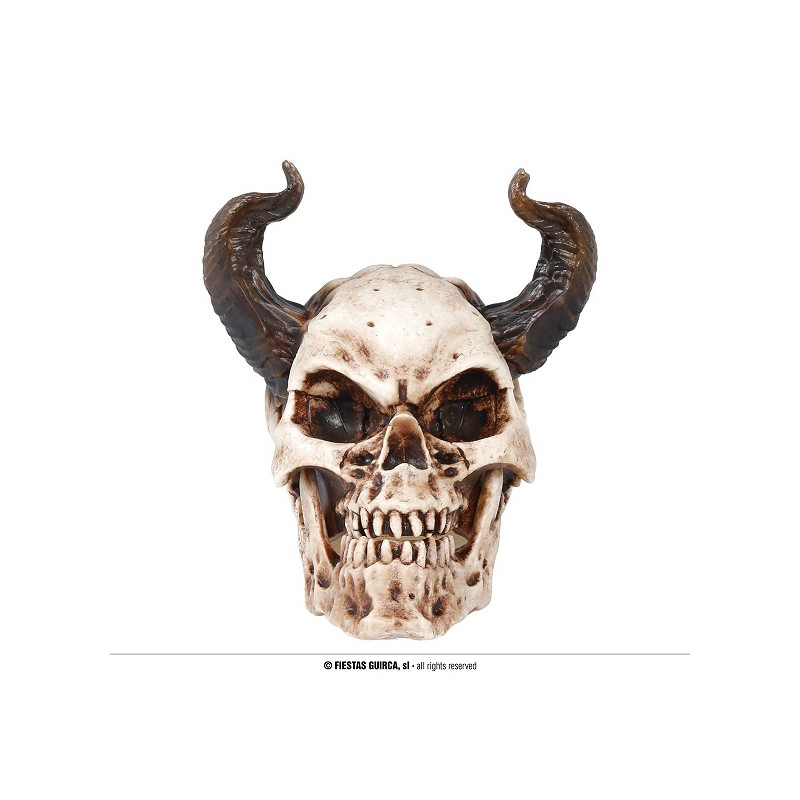 Teschio con corna 20 cm