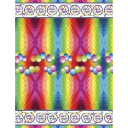 Tovaglia Happy Birthday 270x136 cm