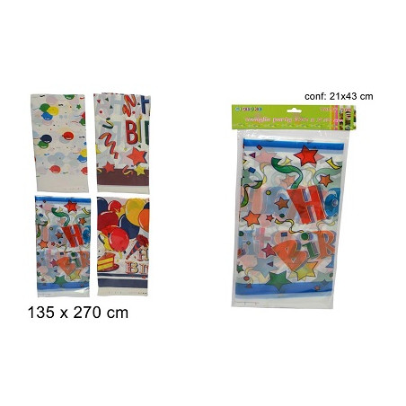 Tovaglia Party Fantasia 135x270 cm