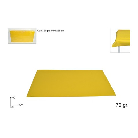 Tovaglia TNT Gialla 100x100 cm - 70 gr