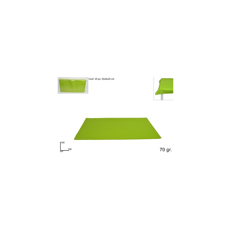 Tovaglia TNT Verde 100x100 cm - 70 gr