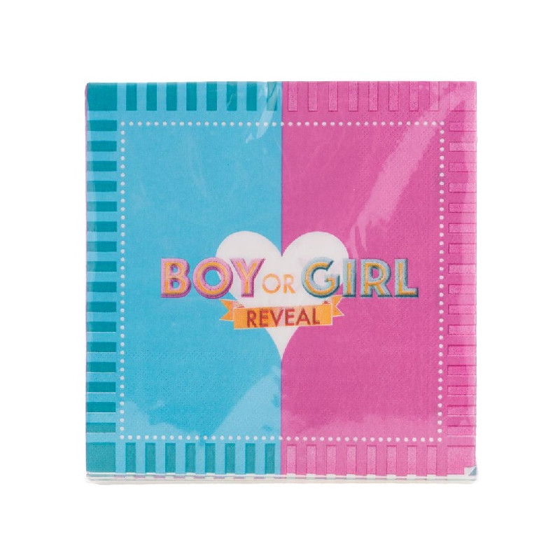 Tovaglioli Boy or Girl 33 cm (cf. 20 pz)