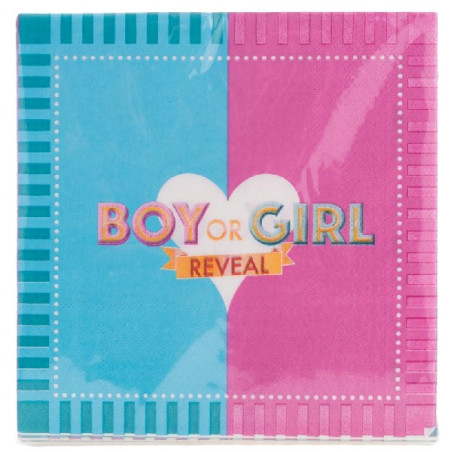 Tovaglioli Boy or Girl 33 cm (cf. 20 pz)