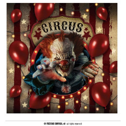 Tovaglioli Clown IT 33x33 cm (cf. 12 pz)