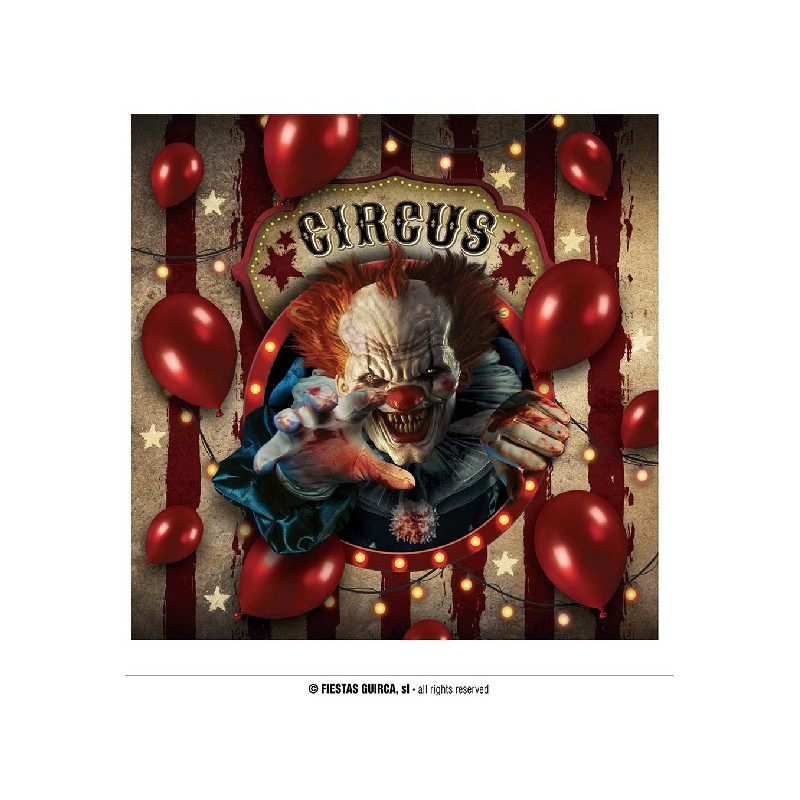 Tovaglioli Clown IT 33x33 cm (cf. 12 pz)