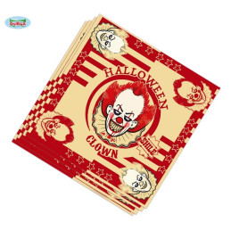 Tovaglioli Clown IT Horror 33x33 cm (cf. 20 pz)