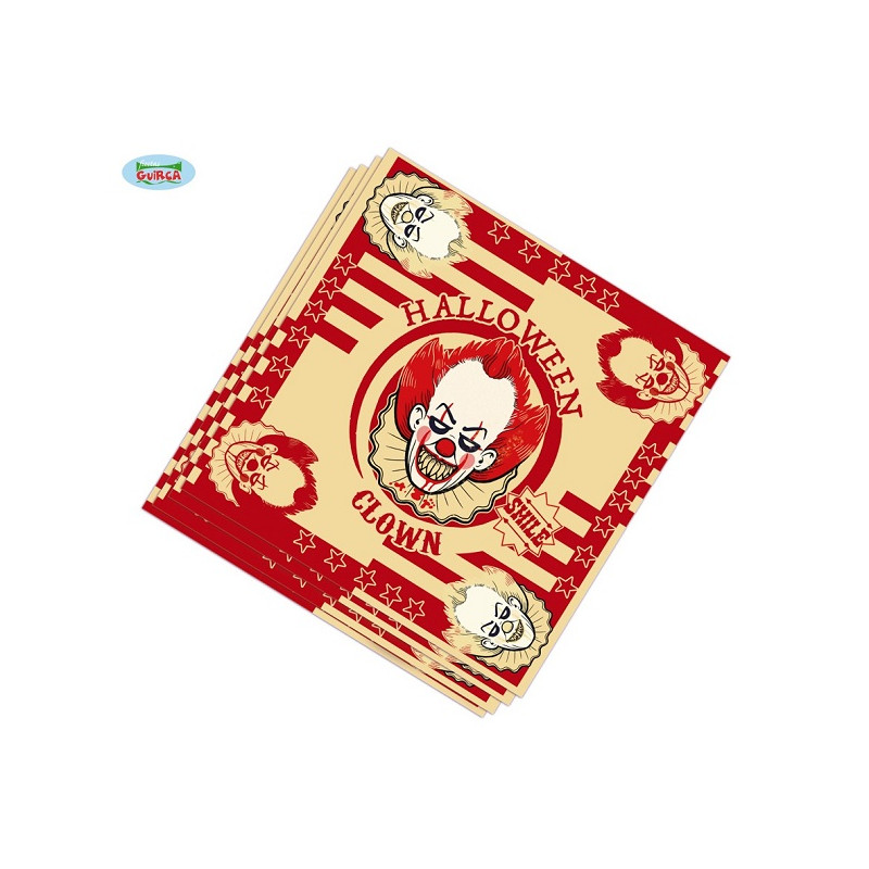 Tovaglioli Clown IT Horror 33x33 cm (cf. 20 pz)
