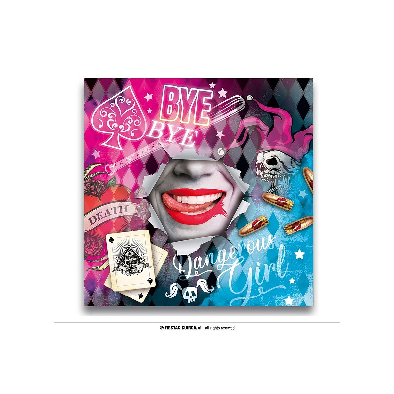 Tovaglioli Harley Quinn 33x33 cm (cf. 12 pz)