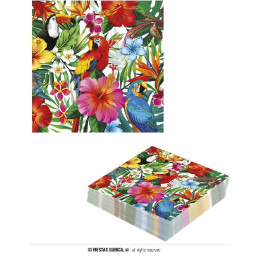 Tovaglioli Hawai Pappagallo 33x33 cm (cf. 12  pz)
