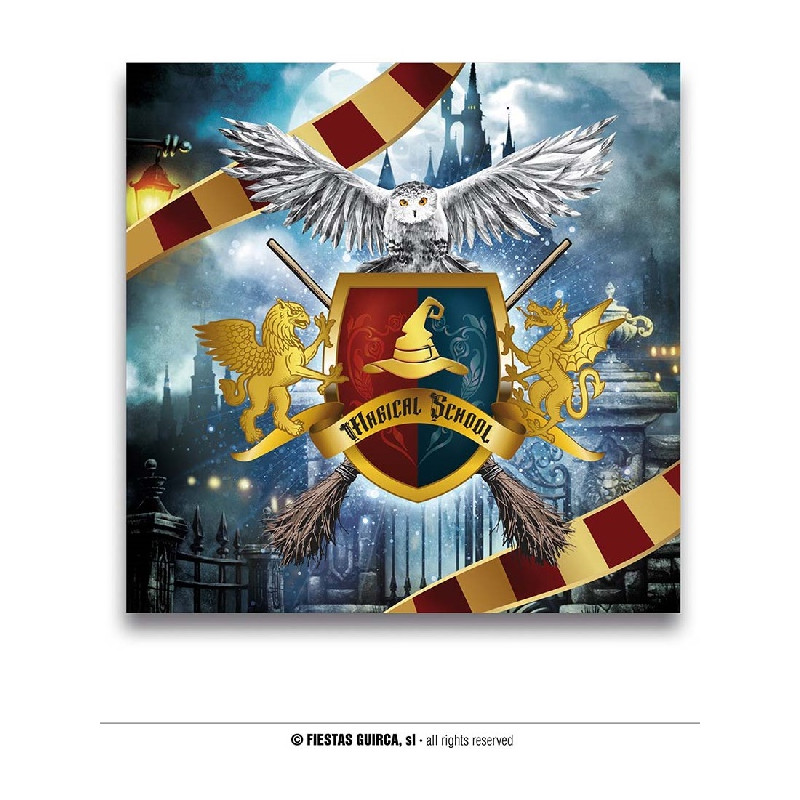 Tovaglioli Mago Harry Potter 33x33 cm (cf. 12 pz)
