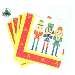 Tovaglioli Soldato Schiaccianoci 33x33 cm (cf. 20 pz)