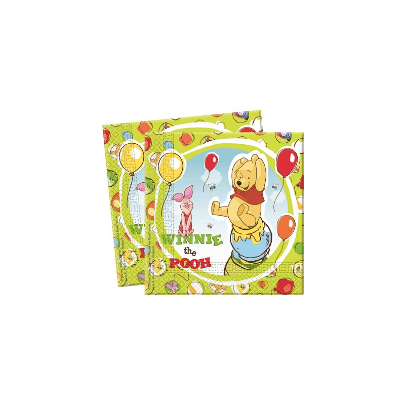 Tovaglioli Winnie Pooh 33x33 cm (cf. 20 pz)