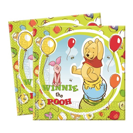 Tovaglioli Winnie Pooh 33x33 cm (cf. 20 pz)