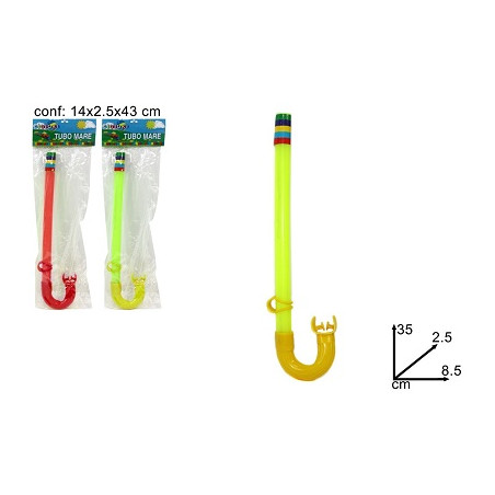 Tubo boccaglio per respiro 35 cm