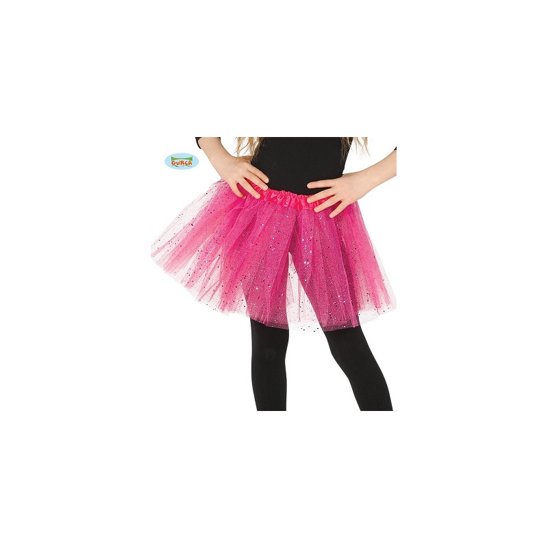 Tutu' Fuxia Glitter Bambina 31 cm