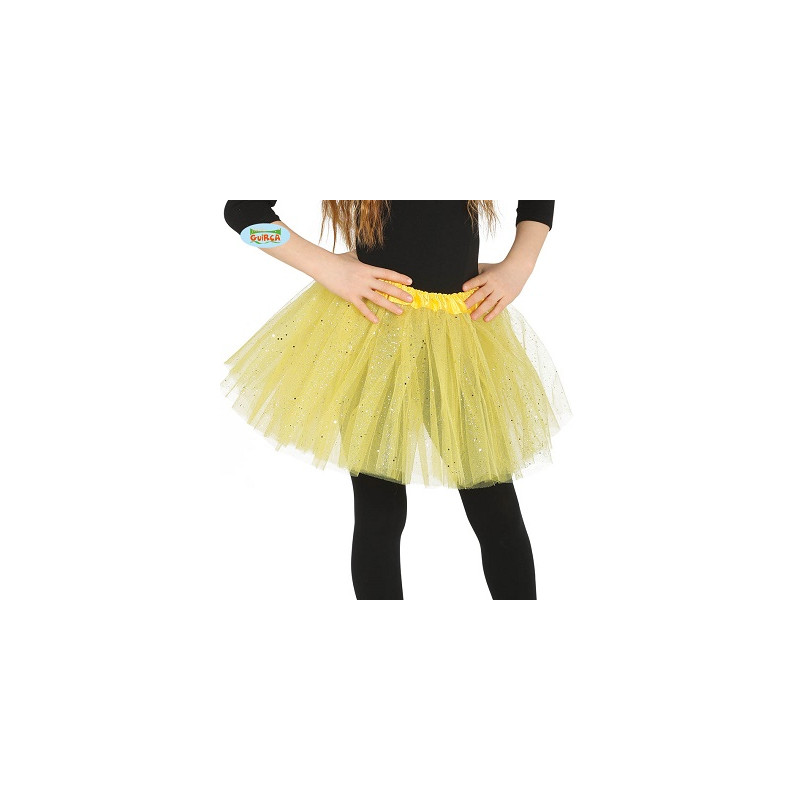 Tutu' Giallo Glitter Bambina 31 cm