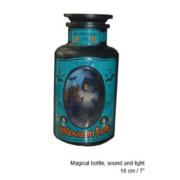 Bottiglia Pozione Magica con luce e suono 18 cm