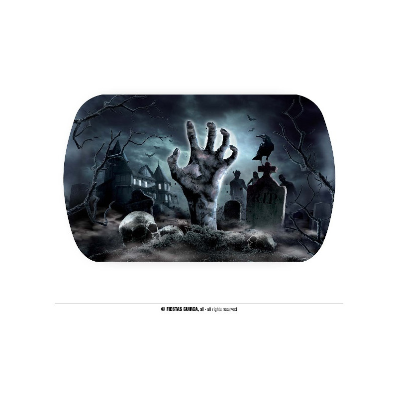 Vassoio Cimitero in plastica 39x24 cm