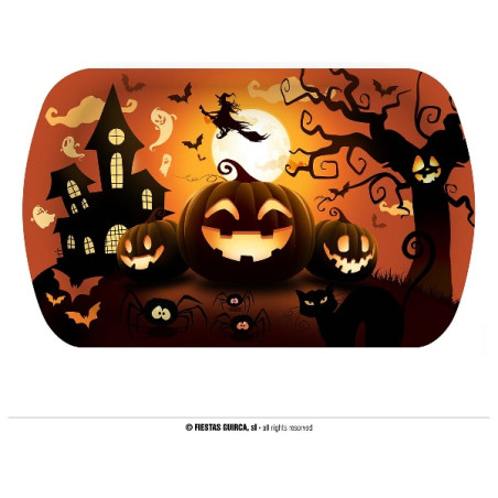 Vassoio Portacaramelle Zucca in plastica 39x24 cm