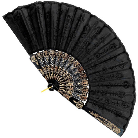 Ventaglio Nero in merletto