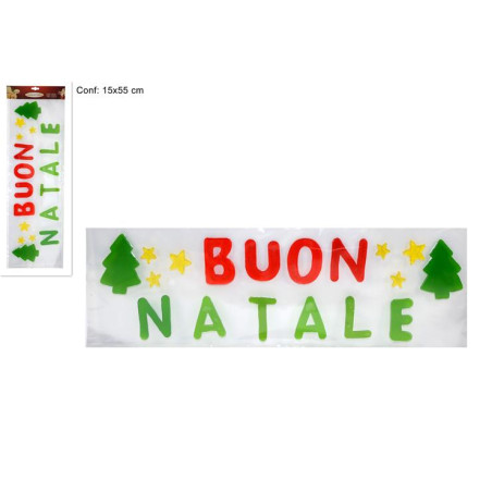 Vetrofania Gel Buon Natale
