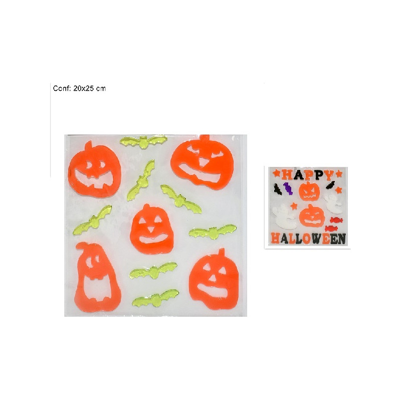 Vetrofania Gel Halloween - 2 mod ass