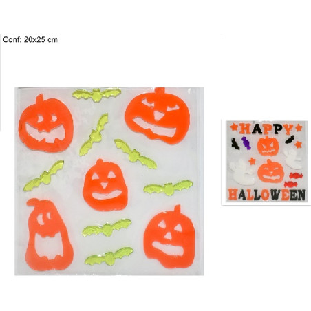 Vetrofania Gel Halloween - 2 mod ass