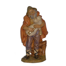 Zampognaro - 20 cm LUX Color Legno