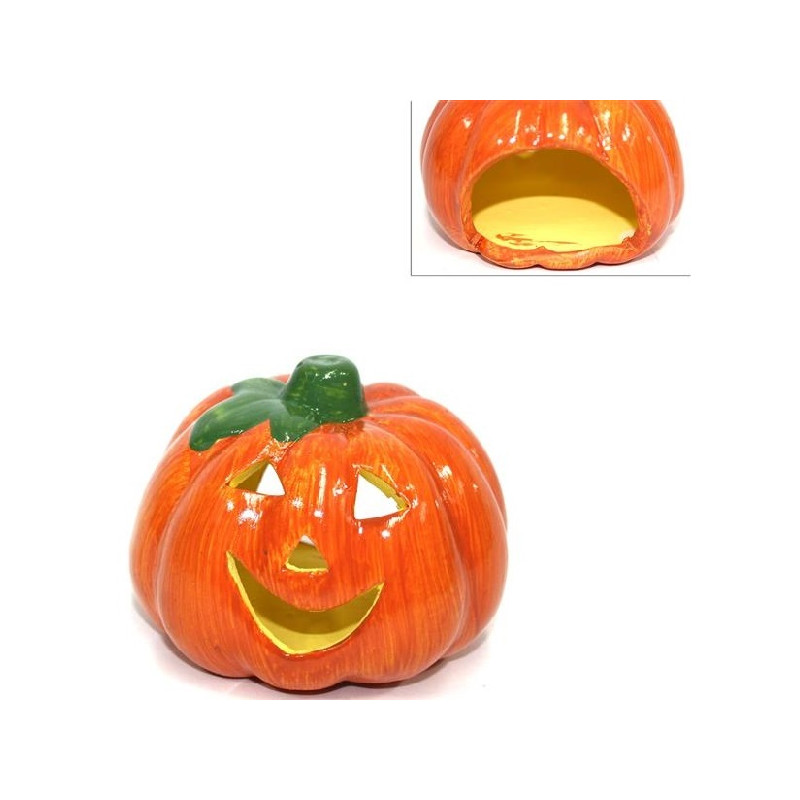 Zucca Portatealight in terracotta 10 cm