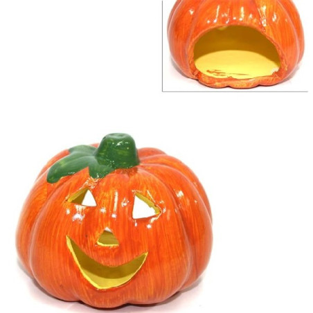 Zucca Portatealight in terracotta 10 cm