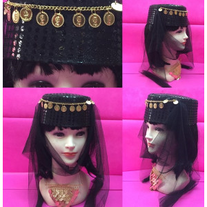 Cappello Odalisca Nero con velo