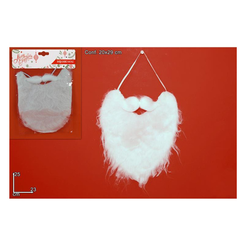 Barba Babbo Natale Bianca liscia