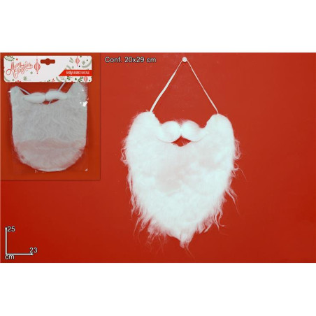 Barba Babbo Natale Bianca liscia